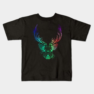 Colorful deer head Kids T-Shirt